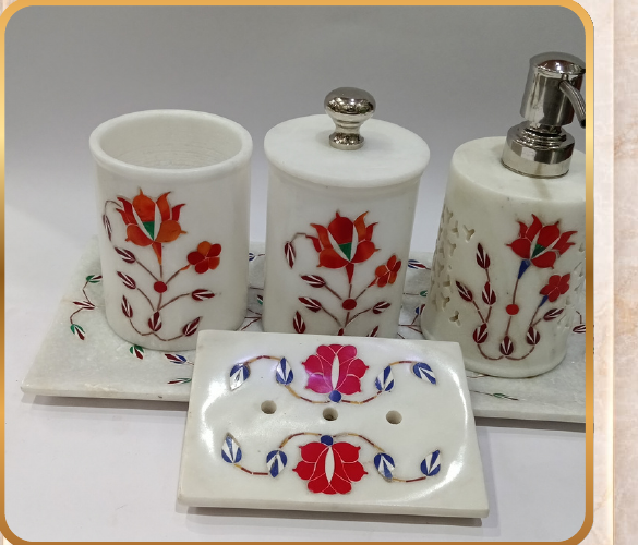 Bathroom Set – Inlay Work