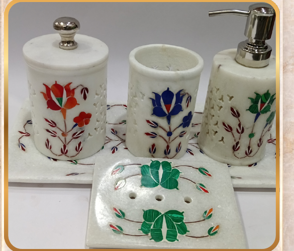 Bathroom Set – Inlay Work