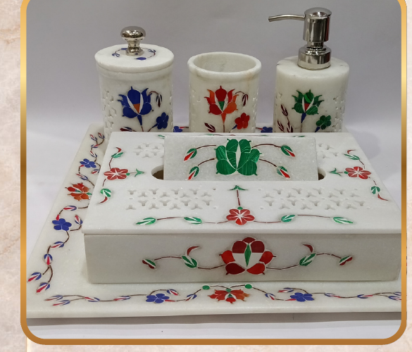Bathroom Set – Inlay Work