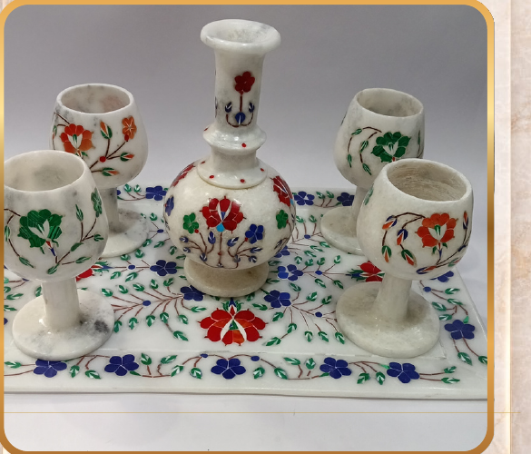 Wine Set – Inlay Work