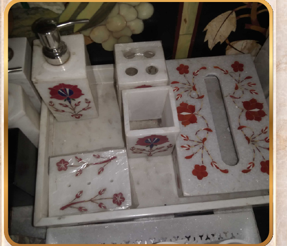 Bathroom Set – Inlay Work