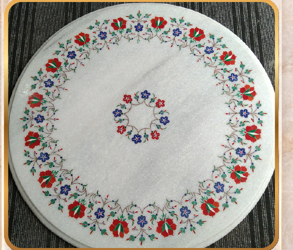 Table Top – Inlay Work, Size: 2x2"