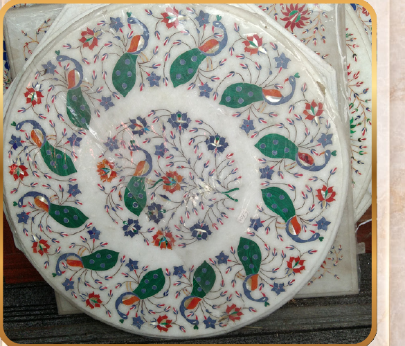 Table Top – Inlay Work, Size: 2x2"