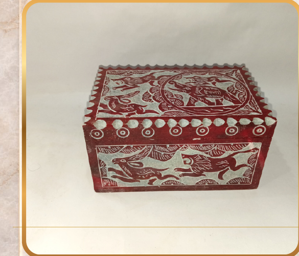 Jewellery Box – Soapstone, Size: 6x4"