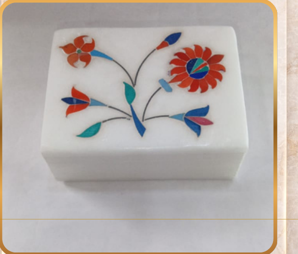 Jewellery Box – Inlay Work, Size: 3x4"