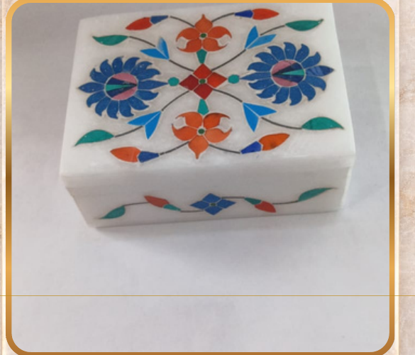 Jewellery Box – Inlay Work, Size: 3x4"